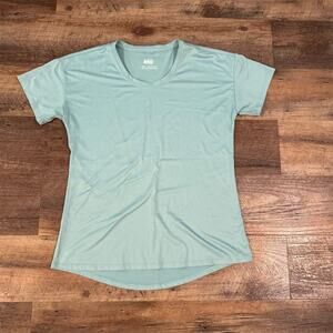REI Co-op Active Pursuits Performance T-Shirt Sea Foam Green Short Sleeve S READ